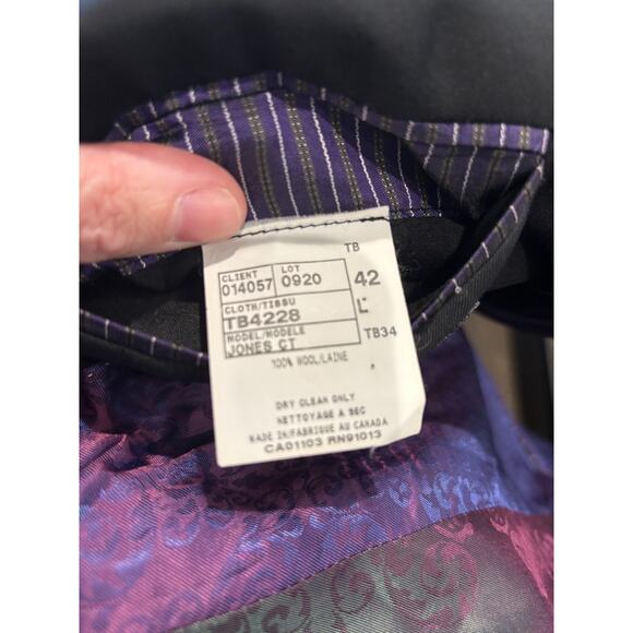 Ted Baker Endurance Mens Black Double Button Long Sleeve Blazer Jacket Size 42 - Picture 5 of 8